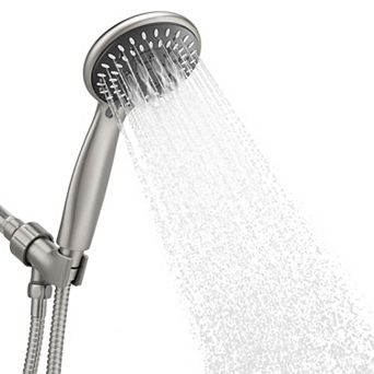 Shower Head Handheld 5-Settings High Spray Hose Mount