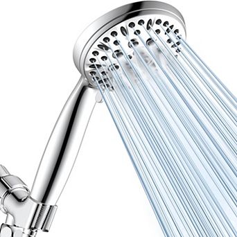 Shower Head 6 Spray Modes Handheld High Pressure Hose Holder