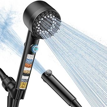 Filtered Shower Head Handheld Hard Water Chlorine Skin Pet Bath