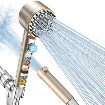 Filtered Shower Head Handheld Hard Water Chlorine Skin Pet Bath