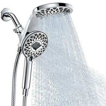 Rain Shower Head Handheld Combo 10 Spray Modes Magnetic Dock