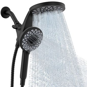 Rain Shower Head Handheld Combo 10 Spray Modes Magnetic Dock