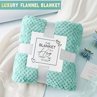 Self Care Spa Gift Basket Flannel Blanket Women