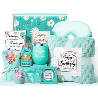 Birthday Self Care Spa Gift Basket Blanket