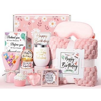 Birthday Self Care Spa Gift Basket Blanket
