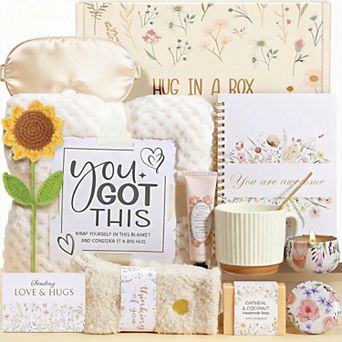 Get Well Soon Gift Basket Women Spa Self Care Blanket