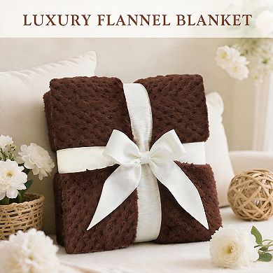 Self Care Gift Basket Women Blanket Spa Set