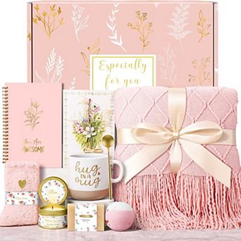 Spa Gift Basket Women Self Care Relaxing Inspirational Gifts