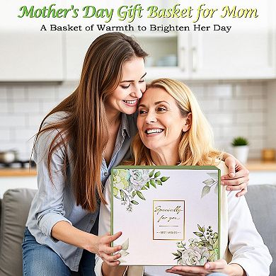 Mother's Day Spa Gift Basket with Cozy Blanket