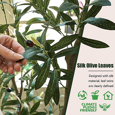 Artificial Olive Tree Faux Plant Indoor Decor