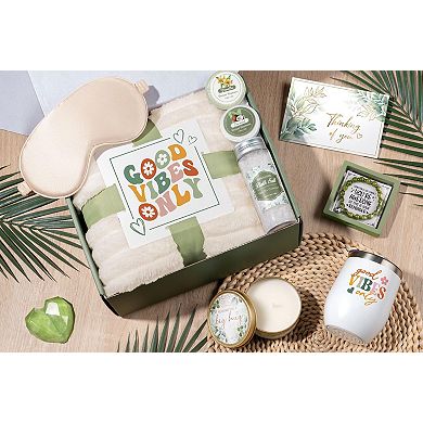 Self Care Spa Gift Basket With Blanket
