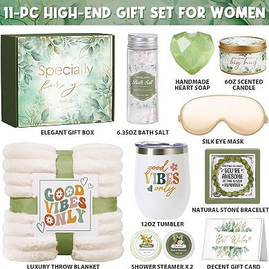 Self Care Spa Gift Basket With Blanket