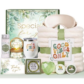 Self Care Spa Gift Basket With Blanket