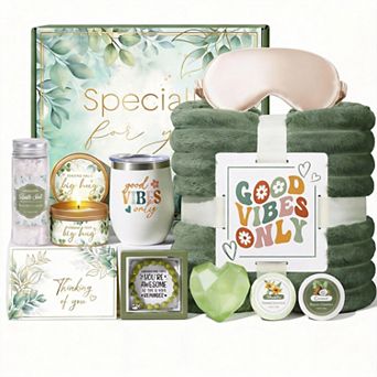 Self Care Spa Gift Basket With Blanket