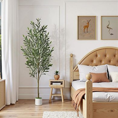 Artificial Olive Tree Faux Silk Plant Indoor Potted Tree