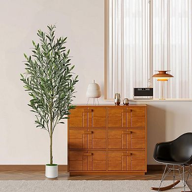 Artificial Olive Tree Faux Silk Plant Indoor Potted Tree