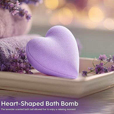 Lavender Self Care Spa Gift Basket with Blanket