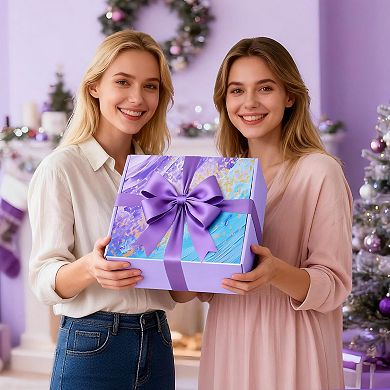 Lavender Self Care Spa Gift Basket with Blanket