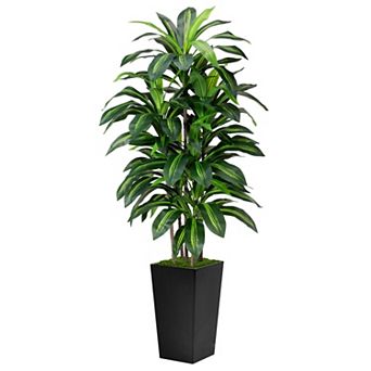 Artificial Dracaena Tree Tall Planter Faux Yucca Floor Plant Home Office Living Room Decor Indoor