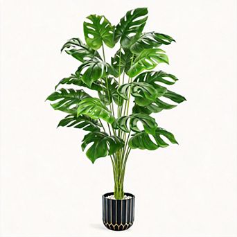 Monstera Tree Faux Plant Indoor Outdoor Decor