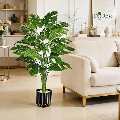 Monstera Tree Faux Plant Indoor Outdoor Decor