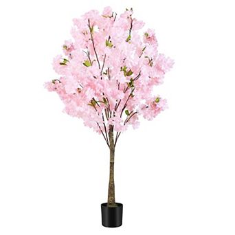 Cherry Blossom Artificial Tree Indoor Outdoor Home Office Garden Decor