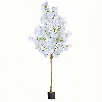 Cherry Blossom Artificial Tree Indoor Outdoor Home Office Garden Decor