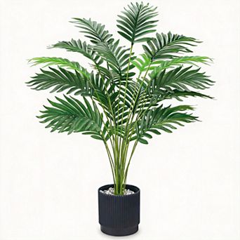 28" Artificial Palm Tree Faux Tropical Plant Decor