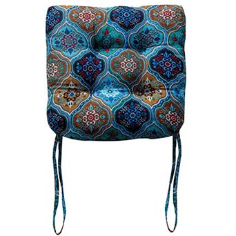Boho Geometric Chair Cushion U-shaped Cotton Linen Pad