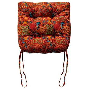 Boho Geometric Chair Cushion U-shaped Cotton Linen Pad