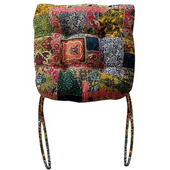 Boho Geometric Chair Cushion U-shaped Cotton Linen Pad
