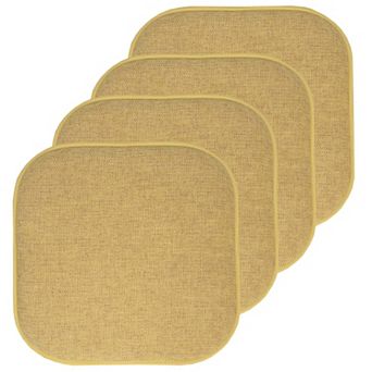 Chair Cushion Memory Foam Pads Slip Non Skid Rubber Rounded Square Seat Cover