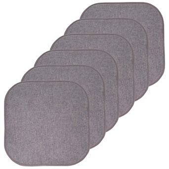 Chair Cushion Memory Foam Pads Slip Non Skid Rubber Rounded Square Seat Cover