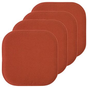 Chair Cushion Memory Foam Pads Slip Non Skid Rubber Rounded Square Seat Cover
