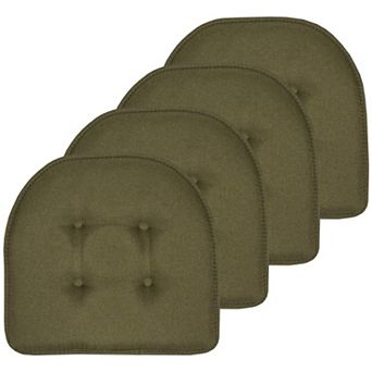 Chair Cushion Memory Foam Tufted Non Skid U-shaped Seat Cover