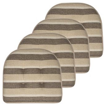 Chair Cushion Memory Foam Tufted Non Skid U-shaped Seat Cover
