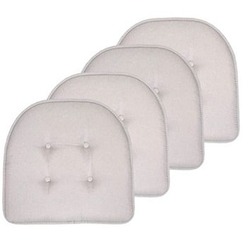 Chair Cushion Memory Foam Tufted Non Skid U-shaped Seat Cover