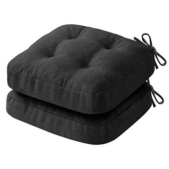 Tufted Chair Cushions With Ties Non Slip Backing