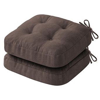Tufted Chair Cushions With Ties Non Slip Backing