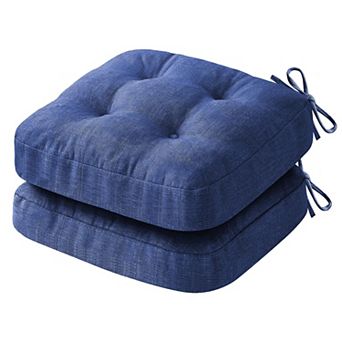 Tufted Chair Cushions With Ties Non Slip Backing