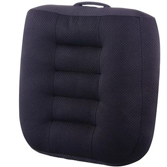 Large Seat Cushion Extra Thick Booster Office Car Breathable Anti-slip Black