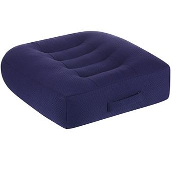 Large Seat Cushion Extra Thick Booster Office Car Breathable Anti-slip Black
