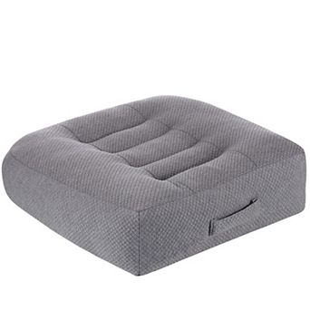 Large Seat Cushion Extra Thick Booster Office Car Breathable Anti-slip Black