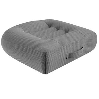 Large Seat Cushion Extra Thick Booster Office Car Breathable Anti-slip Black