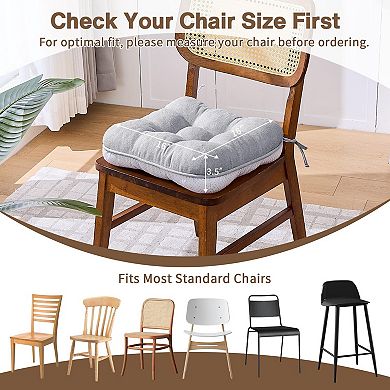 Chair Cushions Dining Kitchen Non Slip Ties Covers