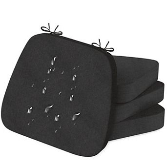 Chair Cushions Dining Waterproof Non-slip Foam Pads With Ties