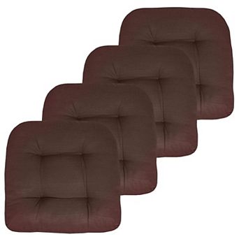 Patio Cushions Outdoor Chair Pads Thick Fiber Fill Tufted Seat Cover Classic Pack