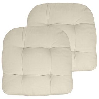 Patio Cushions Outdoor Chair Pads Thick Fiber Fill Tufted Seat Cover Classic Pack