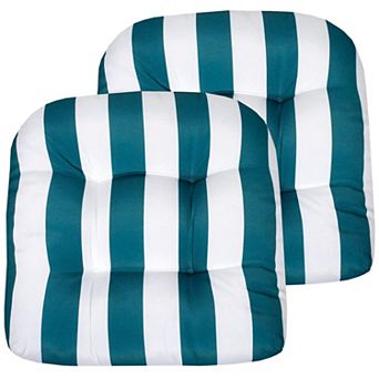 Patio Cushions Outdoor Chair Pads Thick Fiber Fill Tufted Seat Cover Classic Pack