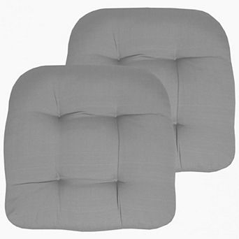 Patio Cushions Outdoor Chair Pads Thick Fiber Fill Tufted Seat Cover Classic Pack